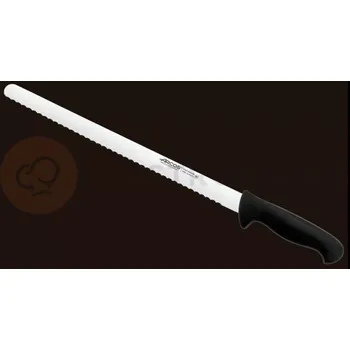 Vroubkovaný nůž na pečivo, ohebný 350 mm, černý | ARCOS, 2900
