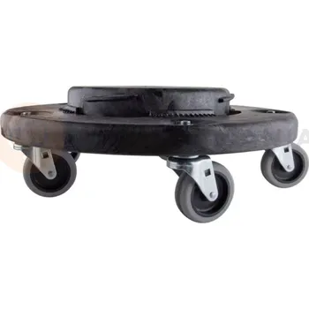 Základna na kolečkách pro koše 76l, 121l, 167l, 208l černá | RUBBERMAID, Brute