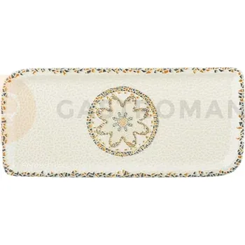 Talíř Obdélníkový talíř 380 mm | BY BONE, Tessera