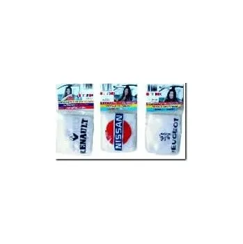 Potahy na opěrky hlavy do auta - sada 2 ks - s logem FIAT