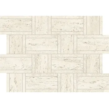 Dlažba ATLAS CONCORDE Marvel Travertine AF9M 35 x 47 x 0,9 bílá 0,99 m2