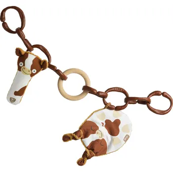 Hračka na kočárek Řetěz na kočárek / Sada 4v1 / Telátko