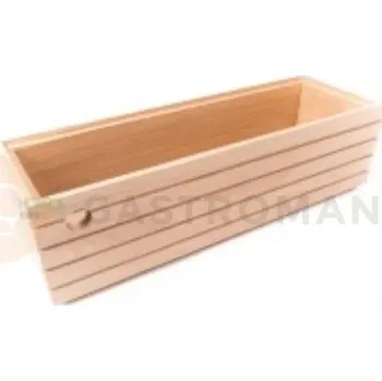 Servírovací stolek Dřevěná bedýnka, neutrální dub GN 2/4 14,5 cm | HORECA SERVICE, HS Design