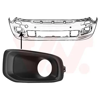 Nárazník Větrací mřížka, nárazník VAN WEZEL 2126594