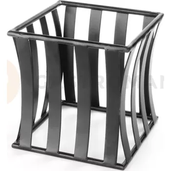 Servírovací stolek Čtvercový bufetový podstavec, matná černá, 200x202 mm | AMBITION, Charms