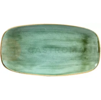 Obdélníkový talíř 153x298 mm | CHURCHILL, Stonecast Samphire Green