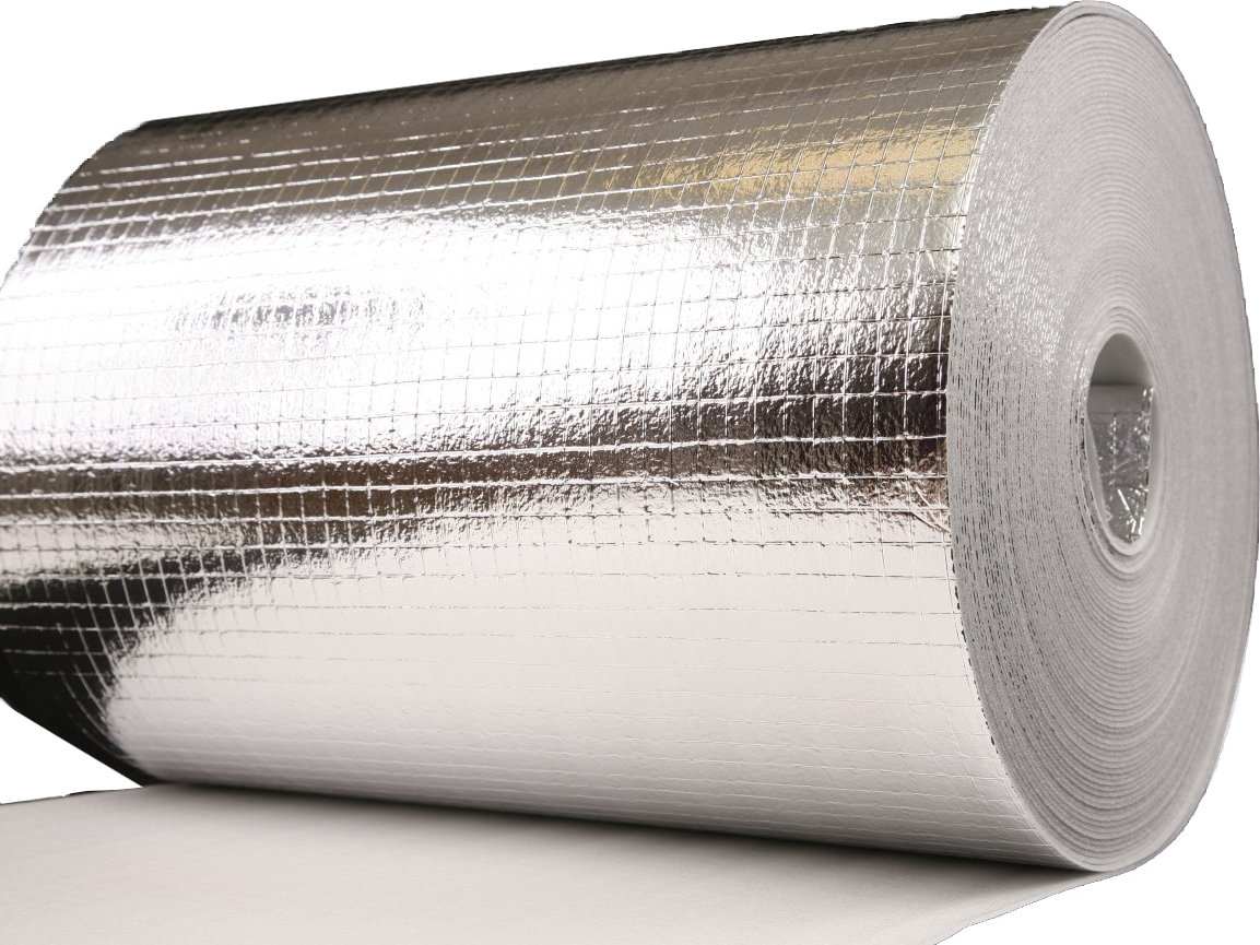 Reflexní pás za radiátory síla 2mm výška 50cm délka 5metrů