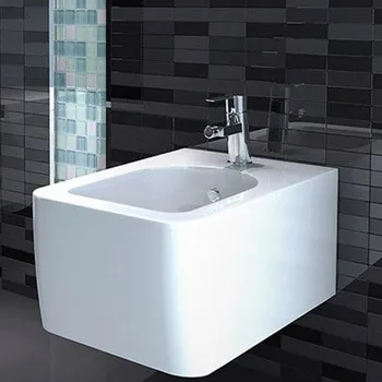 Bidet BESTECO Keramická Závěsná Hranatá Výlevka, 35x50 cm, Bílá