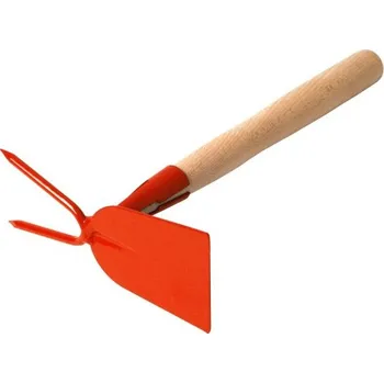 Motyka Okopávačka s nás. 27cm, Rosteto - rovná 2 hroty, oranžová