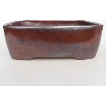 Květináč Keramická bonsai miska 23,5 x 18 x 7,5 cm hnědá 155089