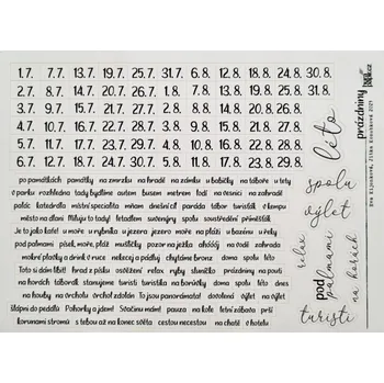 samolepka HuráPapír Samolepky A5 - Prázdninový deník