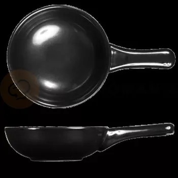 Servírovací stolek Pánev 370 ml, 230x230 mm | CHURCHILL, Rustics Black Sparkle