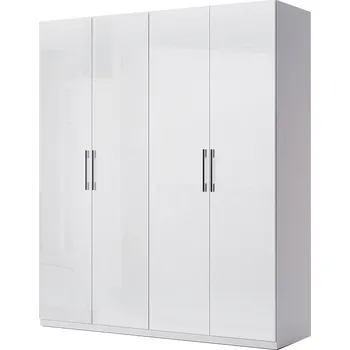 Šatní skříň Skříň 4dv bez zrcadel, série N bílá Family