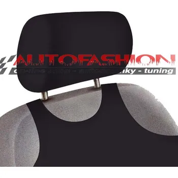 Potahy na opěrky hlavy do auta - sada 2 ks - černé bez potisku