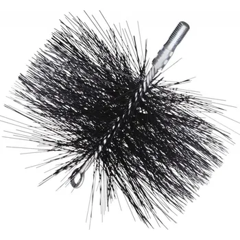 Komínová štětka KOVOBLESK kartáč 160mm ocel, OKO, M12 kulatý komínový