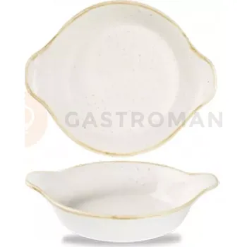 Zapékací miska s úchyty 590 ml, 175x215 mm | CHURCHILL, Stonecast Barley White