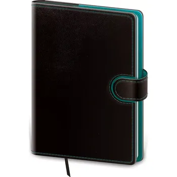 Diář Týdenní diář A5 Flip černo/petrolejový