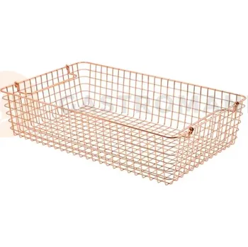 Koš s úchyty měděný 340x230x150 mm | GENWARE, 235229