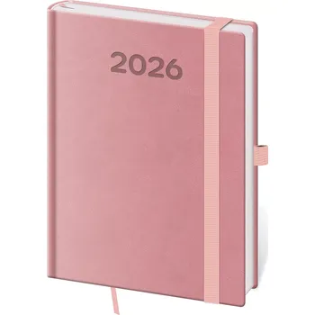 Diář Denní diář B6 Print Pop růžový