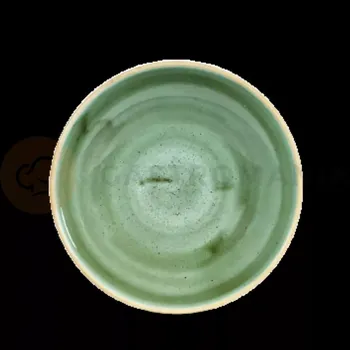 Miska coupe 426 ml, 182x30x182 mm | CHURCHILL, Stonecast Samphire Green