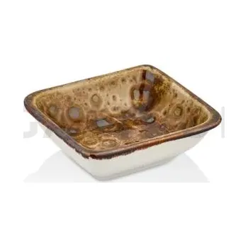 Čtvercová mísa 130x130 mm | BY BONE, Cowry Yellow