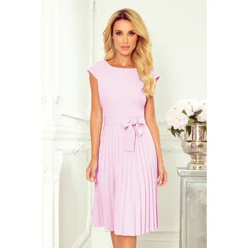 Dámské oblečení Numoco Společenské šaty plisované-Lila Velikosti: 38/M