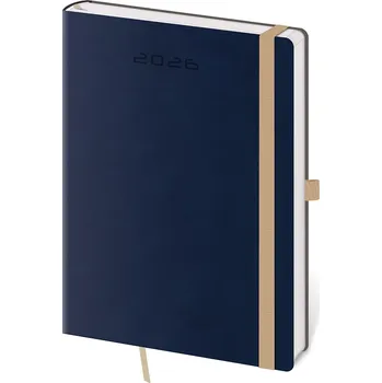 Diář Týdenní diář A5 Flexies tmavě modrý s poutkem