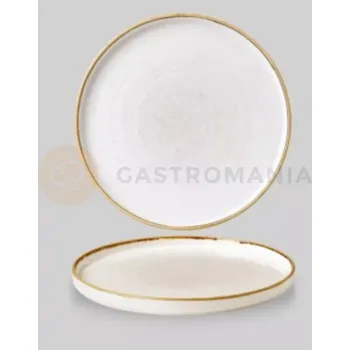 Talíř Plytký talíř se zvýšeným okrajem 260x20x260 mm | CHURCHILL, Stonecast Barley White