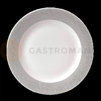 Talíř Talíř se širokým okrajem 305x305 mm | CHURCHILL, Isla Spinwash Shale Grey