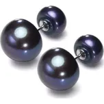 Olivie Oboustranné náušnice PERLY AAA 9549 Barva: Černá Ag 925; ≤4,7 g.