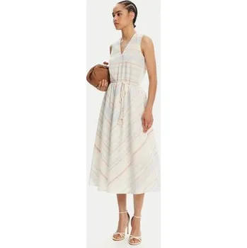 Dámské šaty TWINSET Letní šaty 251LM2JAA Světle modrá Loose Fit XL