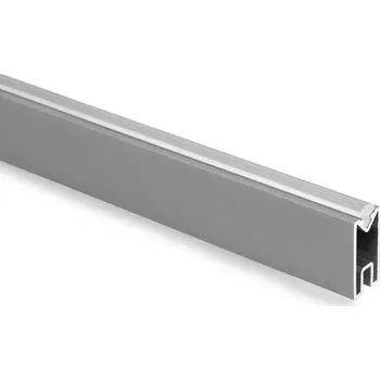 Šatní skříň EMUCA Šatní tyč hranatá šedá struktura Délka (mm): 1000