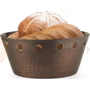 Košík na pečivo, tepaná antická měď, 170x50 mm | AMBITION, Charms