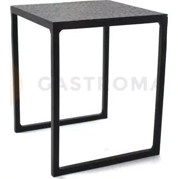 Servírovací stolek Čtvercový bufetový stojan, matně černý, 125x125x102 mm | AMBITION, Charms