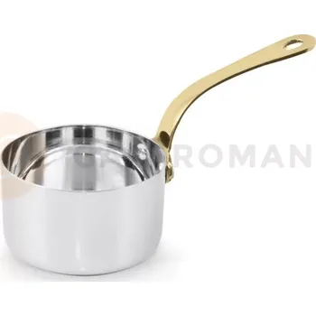 Servírovací stolek Mini kastrůlek s rukojetí, nerezová ocel, 60 ml, 55x30 mm | AMBITION, Charms
