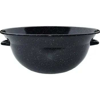 Mísa na těsto 10 L/ 42 cm črn/črn (zadělávací mísa na těsto černá s bílým kropením)