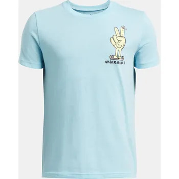 Chlapecké tričko Chlapecké tričko Under Armour UA B PEACE LOVE UA SS 1390009-494 Modrá YMD