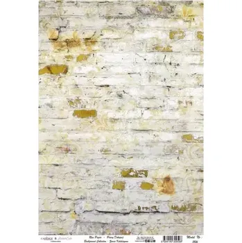 Umělecký papír Rýžový papír A4 - 1106 - Cadence (Cihlová zeď) - A4