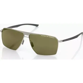 Sluneční brýle PORSCHE DESIGN Sunglasses P´8977 Sluneční brýle z uhlíkových vláken šedopalladiové se zelenými skly polarizované (Inovativní sluneční brýle Porsche Design ze série Carbon Fibre s výrazným dvojitým můstkem.)