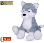Mikro trading Plush Friends - Pes Husky plyšový - 78 cm - sedící