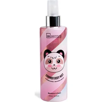 Tělový olej IDC Institute IDC Cute Animals Shimmer Tělová mlha s jemný třpytem pro radost a pocit svěžesti 200ml Vůně: Ostružina, broskev