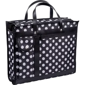 Praktická nákupní taška zipová širší s kapsou HARTMAN 012 Puntík