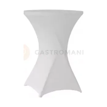 Elastický potah pro cateringový stůl bílý 800 mm | OLKA, Coctail 80
