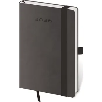 Diář Kapesní diář Flexies tmavě šedý s poutkem