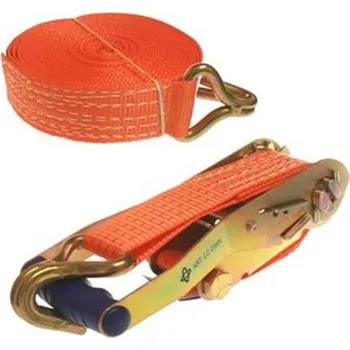 Upínací popruh Extol Craft 82375 - Pás upínací ráčnový 3000kg, pás 50mm, délka 10m, s háky