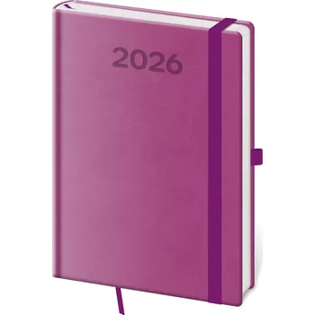 Diář Denní diář A5 Print Pop fialový