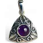 Drakkaria BOUDICCA, stříbrný přívěsek s ametystem, Ag 925