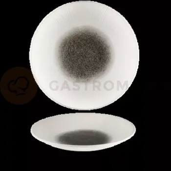 Hluboký talíř coupe 281x37x281 mm | CHURCHILL, Raku Quartz Black