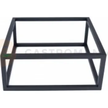 Servírovací stolek Bufetový podstavec qubik, ocelový černý, matný 24x24x10 cmB | HORECA SERVICE, HS Design