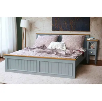 Komoda ARTEN (NANO Systems s.r.o.) Manželská postel FLEUR-L3P (šedá) - úložný prostor ROZMĚR: 140 x 200 cm - ATYP